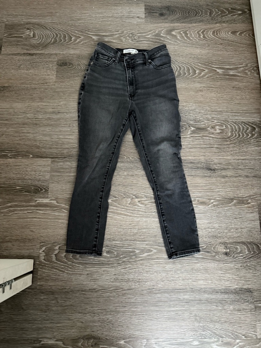 Abercrombie & Fitch Black Ankle Skinny High Rise Jeans